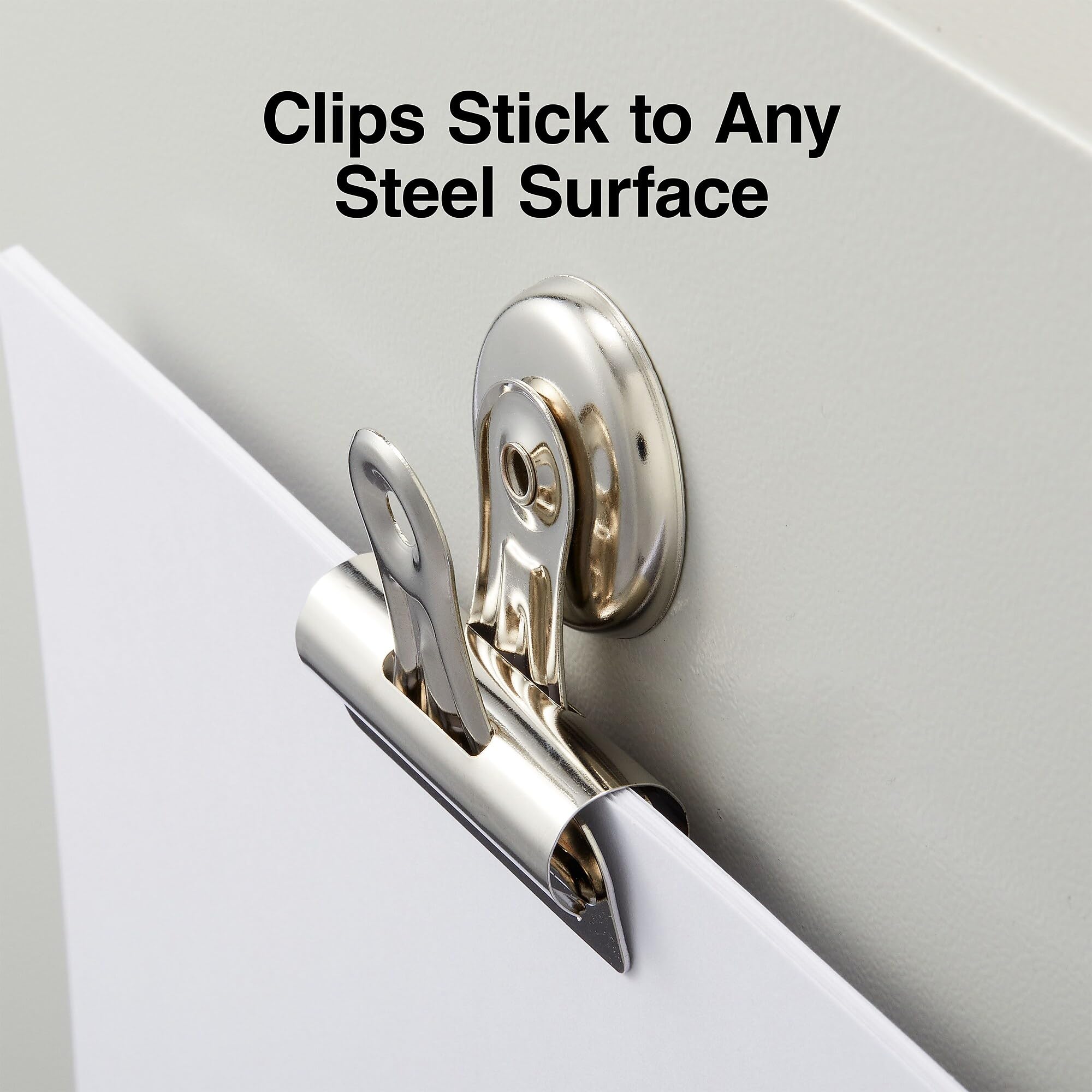 Staples Magnetische Clips, 2,25 Zoll W, Silber, 36/Karton (St17695/17695Vs)