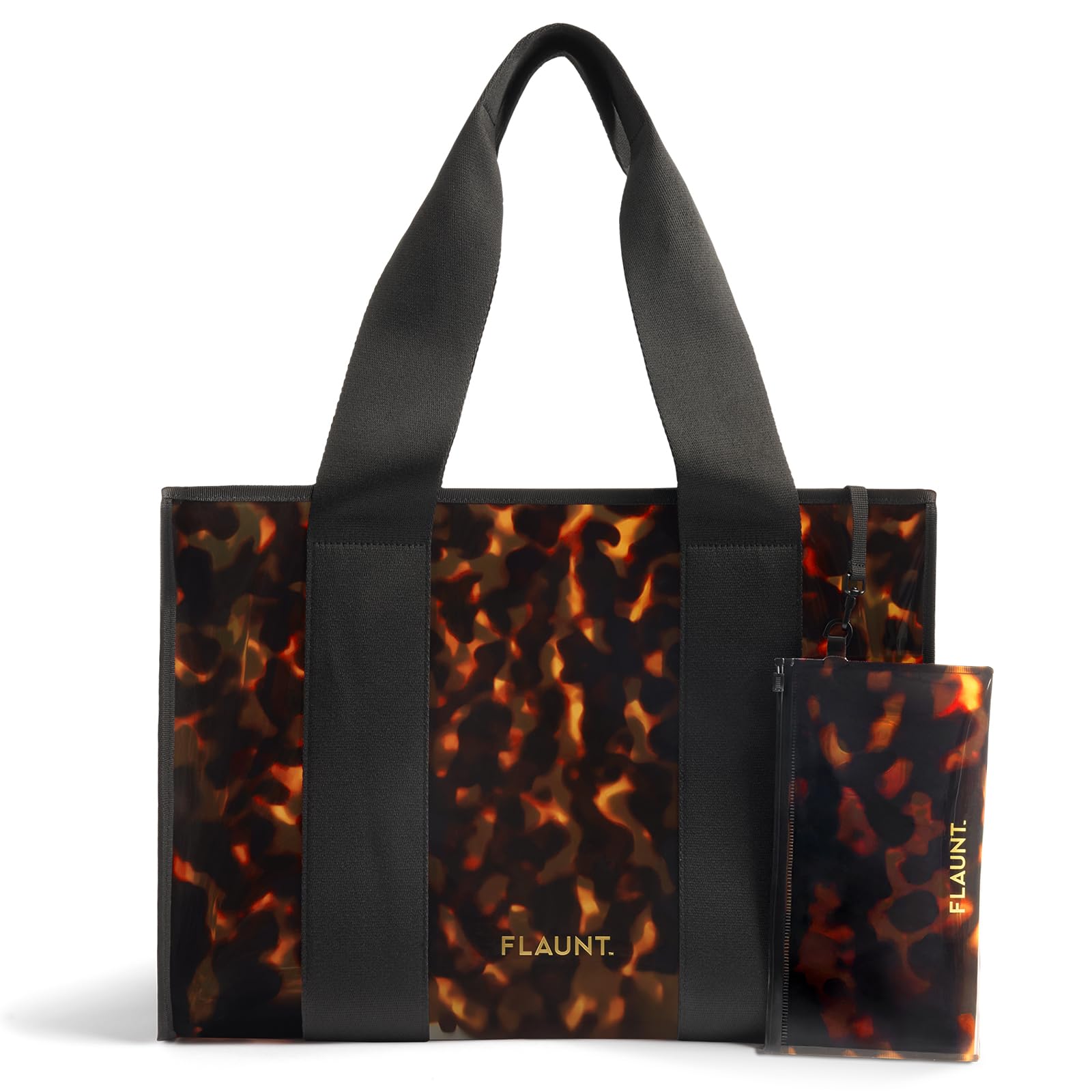 FLAUNT Everyday Tote Bag with Phone Pouch for Women - Lightweight Airline Approved Easy To Carry Foldable Washable