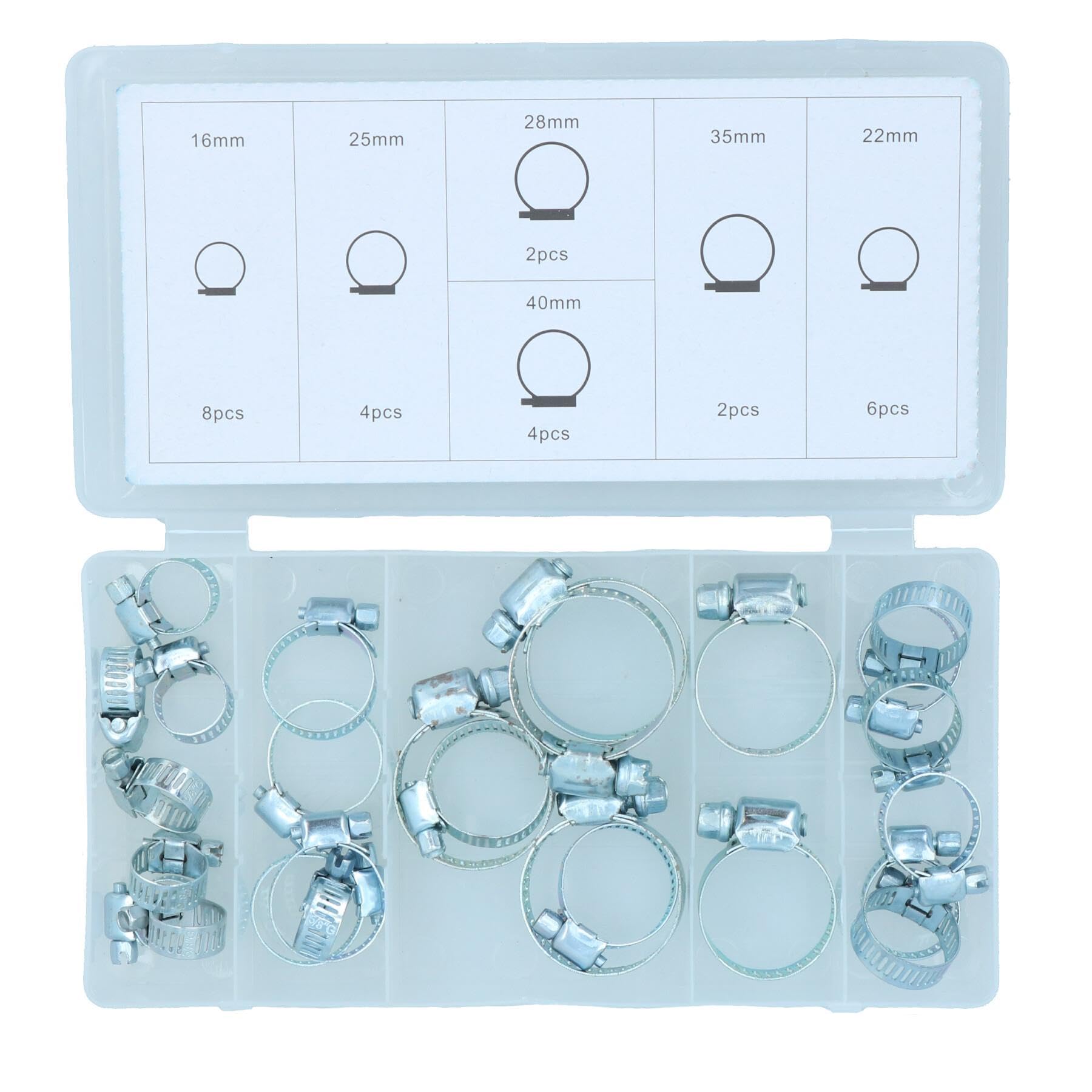 26 Piece Hose Clamp Jubilee clip Assortment kit AST31