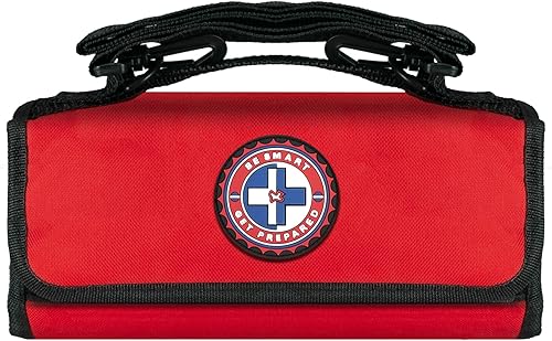 Miniatura 2 de Be Smart Get Prepared Kit de primeros auxilios deportivos de entrenador y equipo de 73 piezas en bolsa enrollable: limpiar, tratar, proteger cortes,