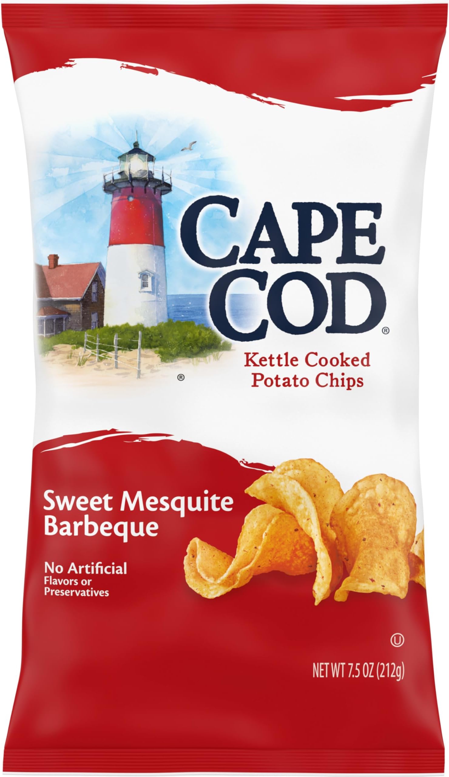 Potato Chips Sweet Mesquite Barbeque Kettle Chips, 7.5 Oz