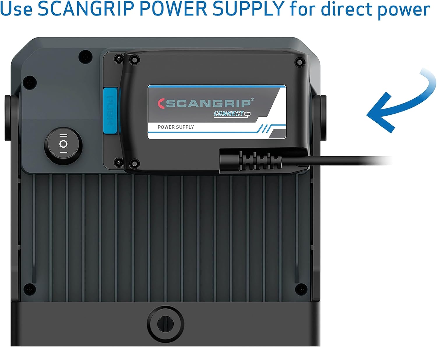 SCANGRIP VEGA 2 CONNECT 2000 Lumen LED Portable Flood Light, Power Tool Battery Operated, Compact, Cordless, Waterproof (IP54)