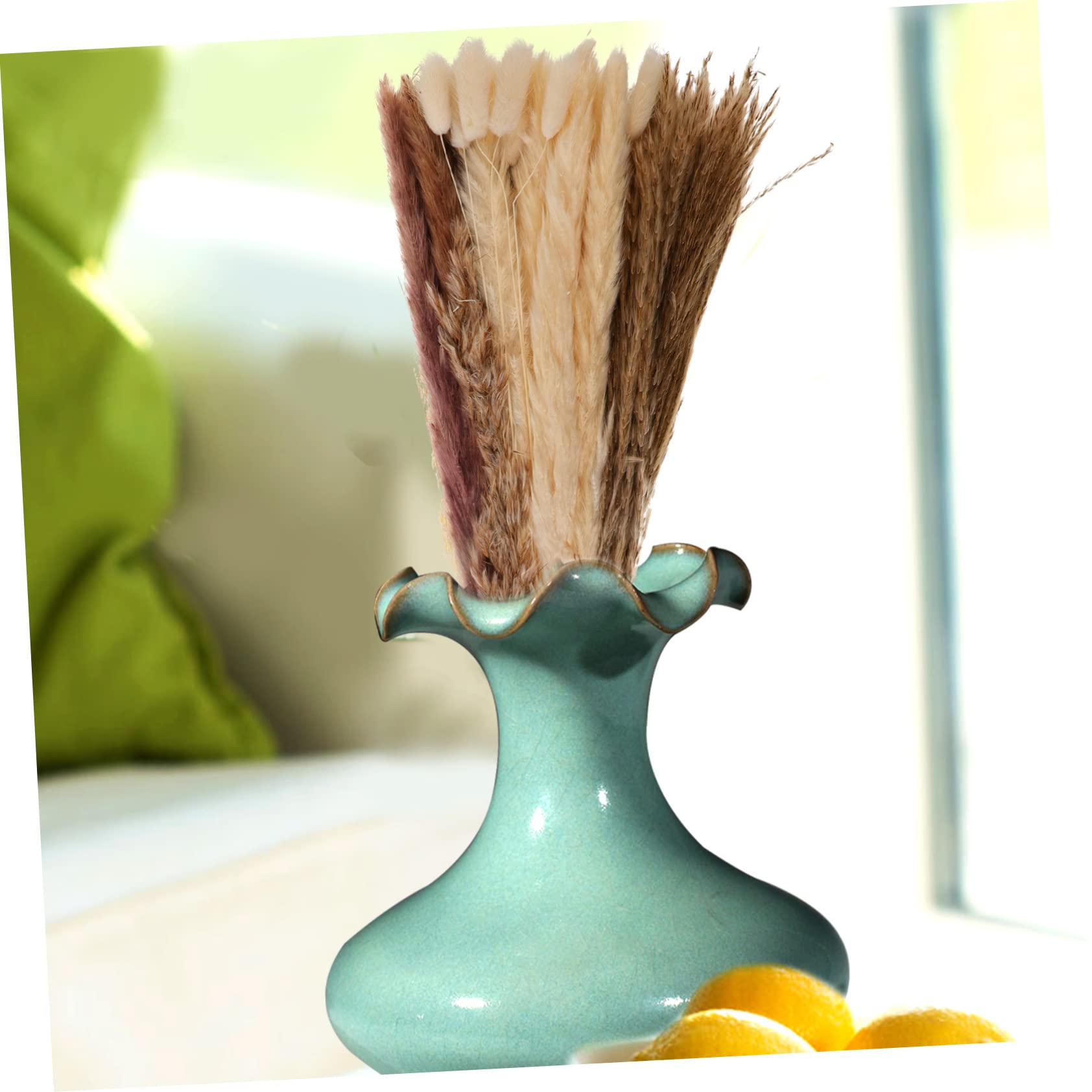 Zerodeko 2ensembles Pampas Séchées Artificielles De Tiges De Fleurs Décoratives pour Décoration DIY Ambiance pour Mariages Et Événements pour Maison Et Bureau