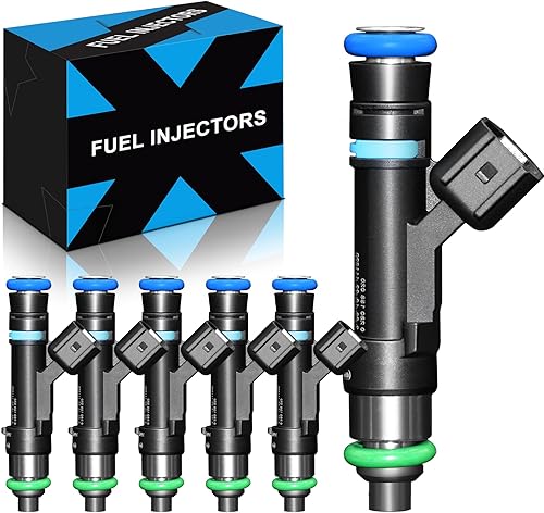 YZHIDIANF Inyectores de combustible mejorados 0280158020 se adaptan a Dodge Dakota Durango Nitro Ram 1500 para Jeep Grand Cherokee Commander Liberty