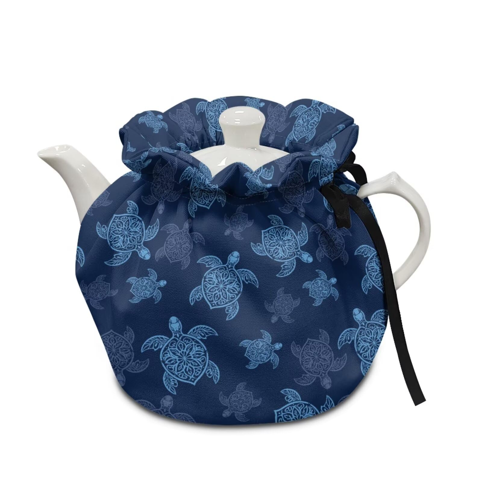 Sea Turtle Insulated Kettle Cover for Kitchen Tea Cozies to Keep Tea Warm, Teapot Cozy Breakfast Warmer for Home Indoor Table Decorations