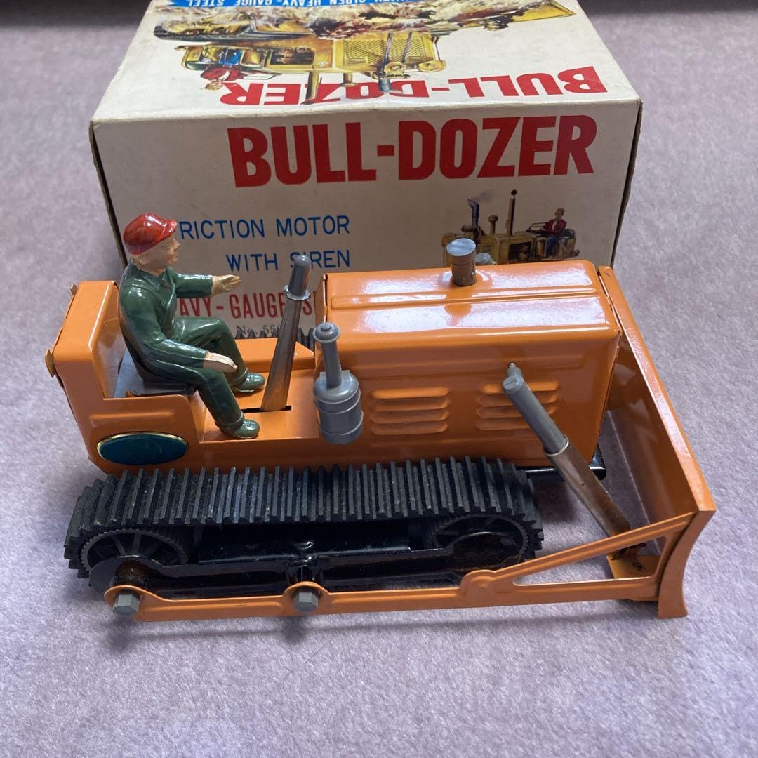 ヨネザワ／D-250A。ブリキのブルドーザー。【箱無し、現状渡し、美品】。 ヨネザワ／D-250A。ブリキのブルドーザー。【箱無し、現状渡し、美品】。