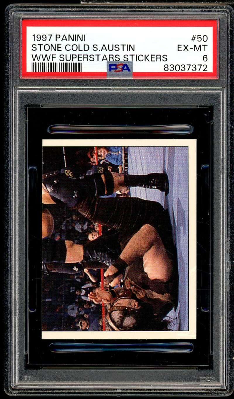Amazon.com: Stone Cold Steve Austin Card 1997 Panini WWF