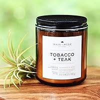 Vista 3 de Main + Mesa Vela en tarro de vidrio ámbar con tapa ámbar, 6.5 onzas, tiempo de combustión de hasta 32 horas