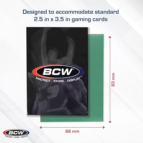 Miniatura 8 de BCW Elite2 - Fundas para tarjetas mate, color rojo, parte delantera antirreflejos, parte trasera texturizada, se adapta a tarjetas estándar de 2.5 x