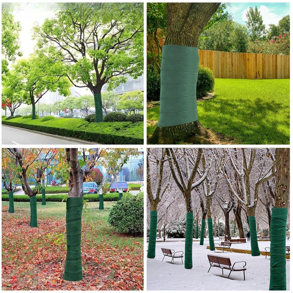 RNSUNH - Confezione da 2 protezioni per alberi per piante e piante a prova di inverno, protezione per tronco degli alberi, per mantenere idratata, 17 x 18 cm