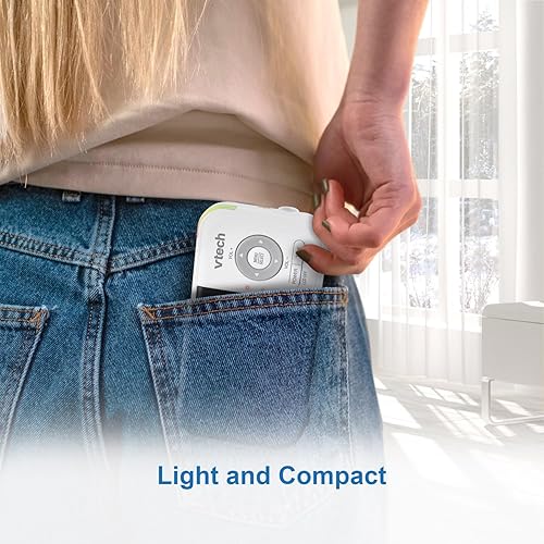 Miniatura 10 de VTech VM3258 Monitor de bebé de video digital de 2.8 pulgadas con luz nocturna, audio bidireccional y sensor de temperatura