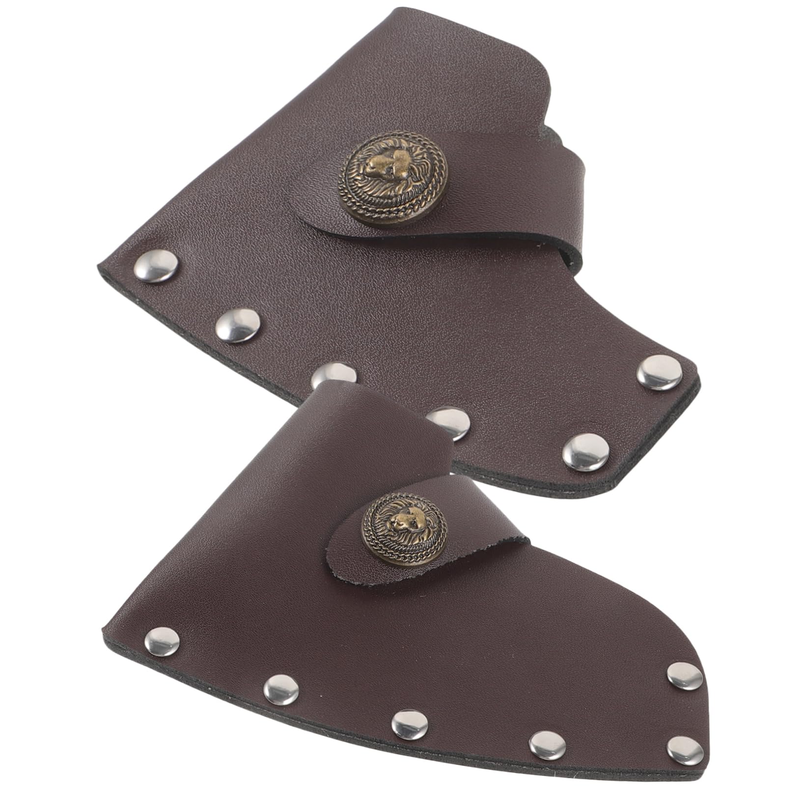 BESPORTBLE Leather Camping Axe Hatchet Head Cover Protective Sleeve for Outdoor Use Random