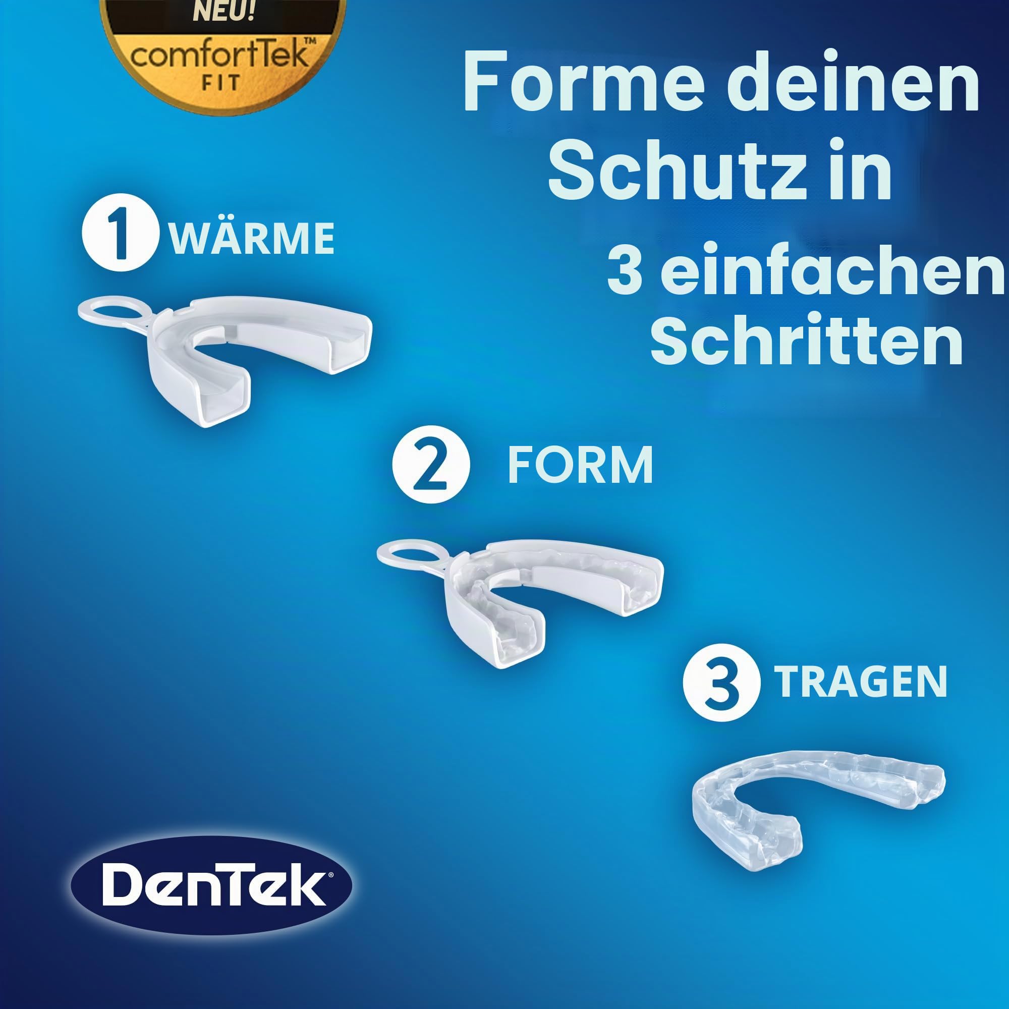 DenTek Professionelle Passform Maximaler Schutz Mundschutz für Nächtliches Zähneknirschen