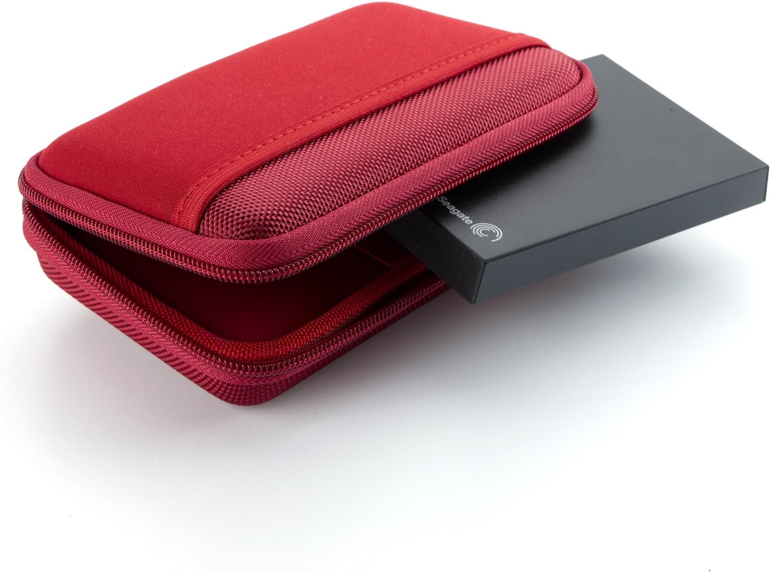 Drive Logic DL-64-RED Portable EVA Hard Drive Carrying Case Pouch, Red : Electronics