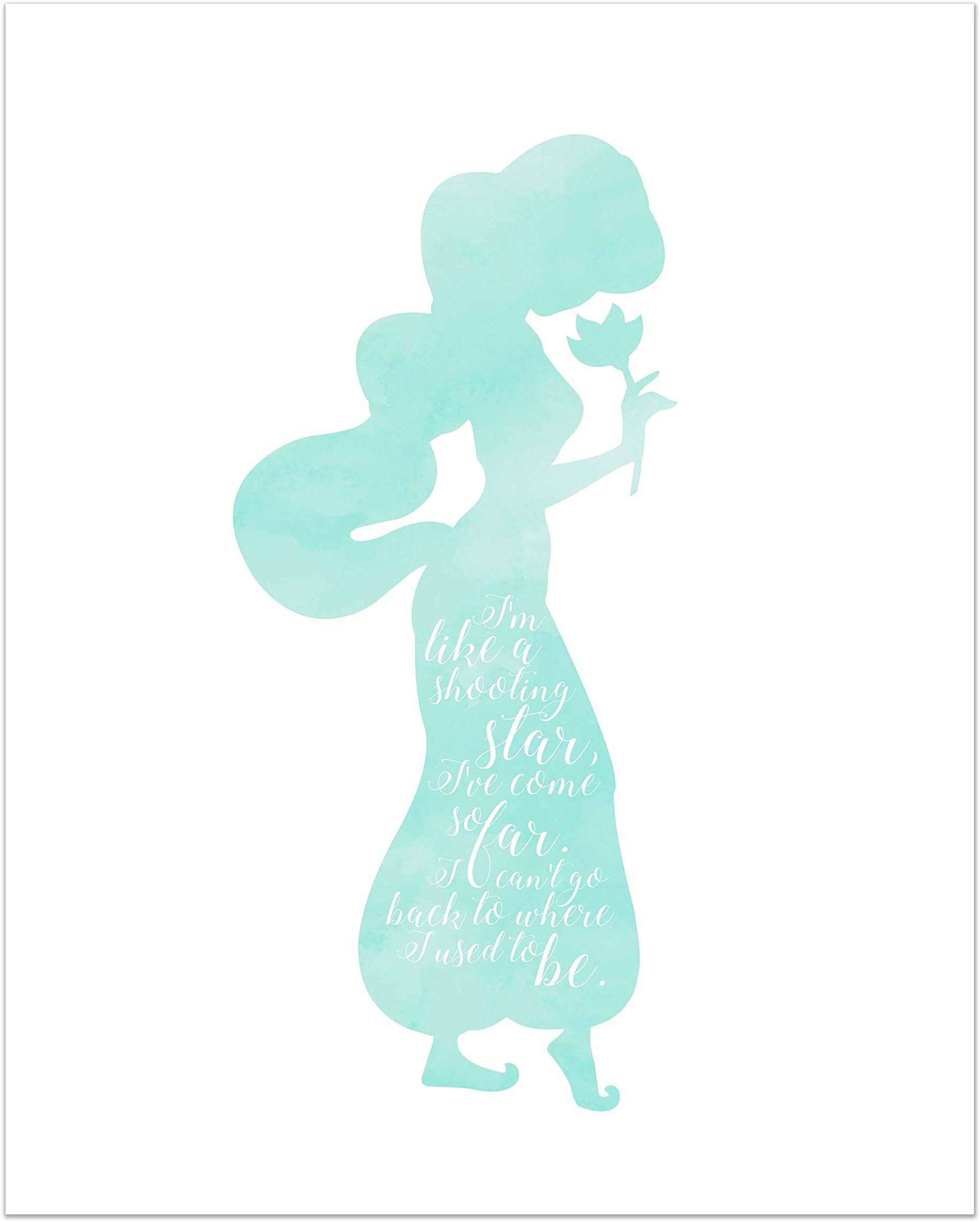 Summit Designs Jasmine Disney Princess Inspirational Quote - Photo Print (8x10) Poster - Aladdin Movie