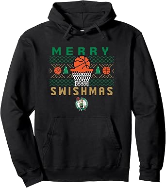 NBA Boston Celtics Merry Swishmas Pullover Hoodie