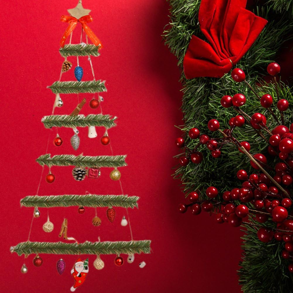 Sapin De Noël Lumineux Mural, Décorations De Noël, Guirlande Lumineuse Murale en Tissu Non Tissé, Décorations pour Les Fêtes De Noël