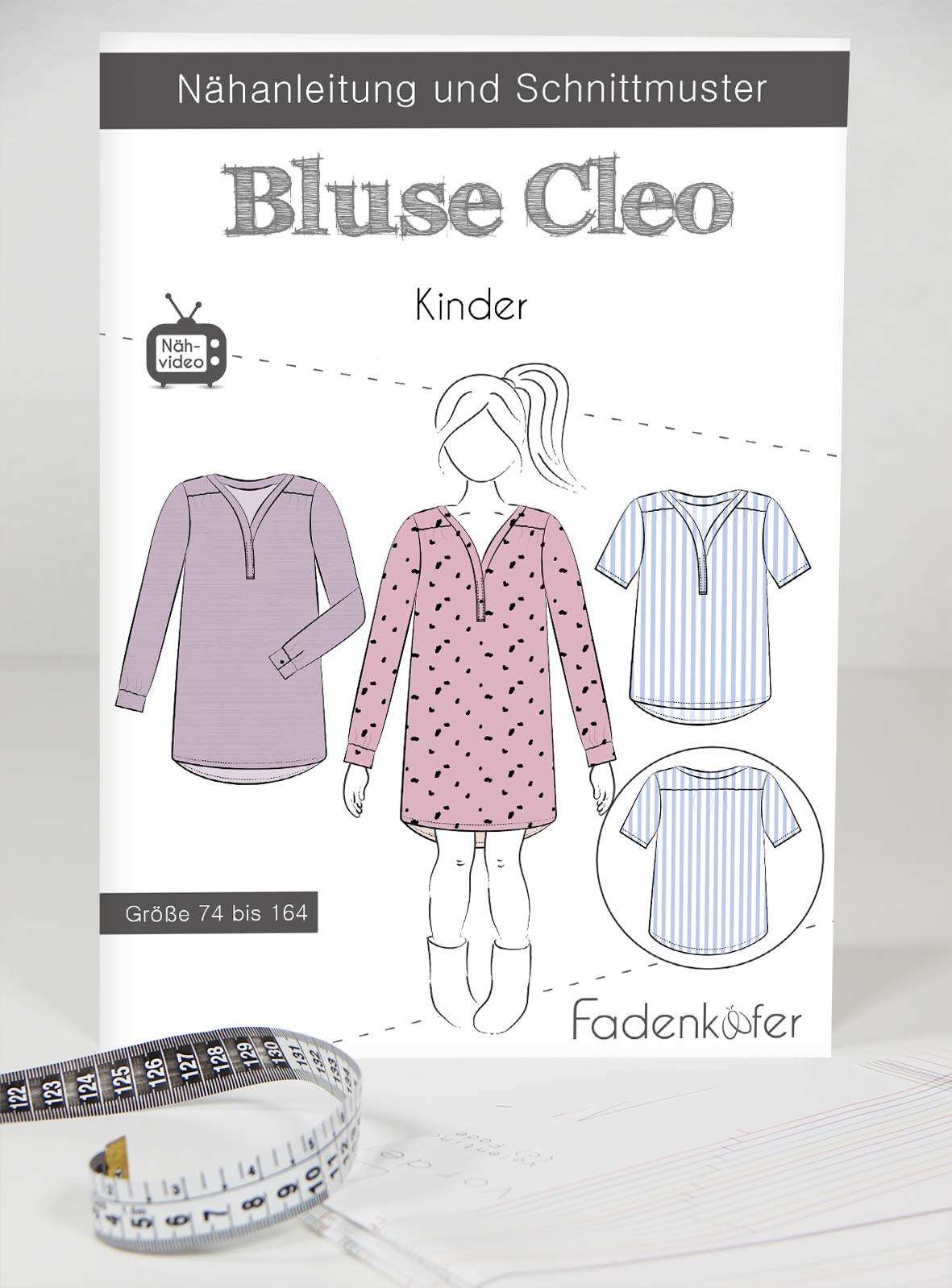 Papierschnittmuster Bluse Cleo Kinder