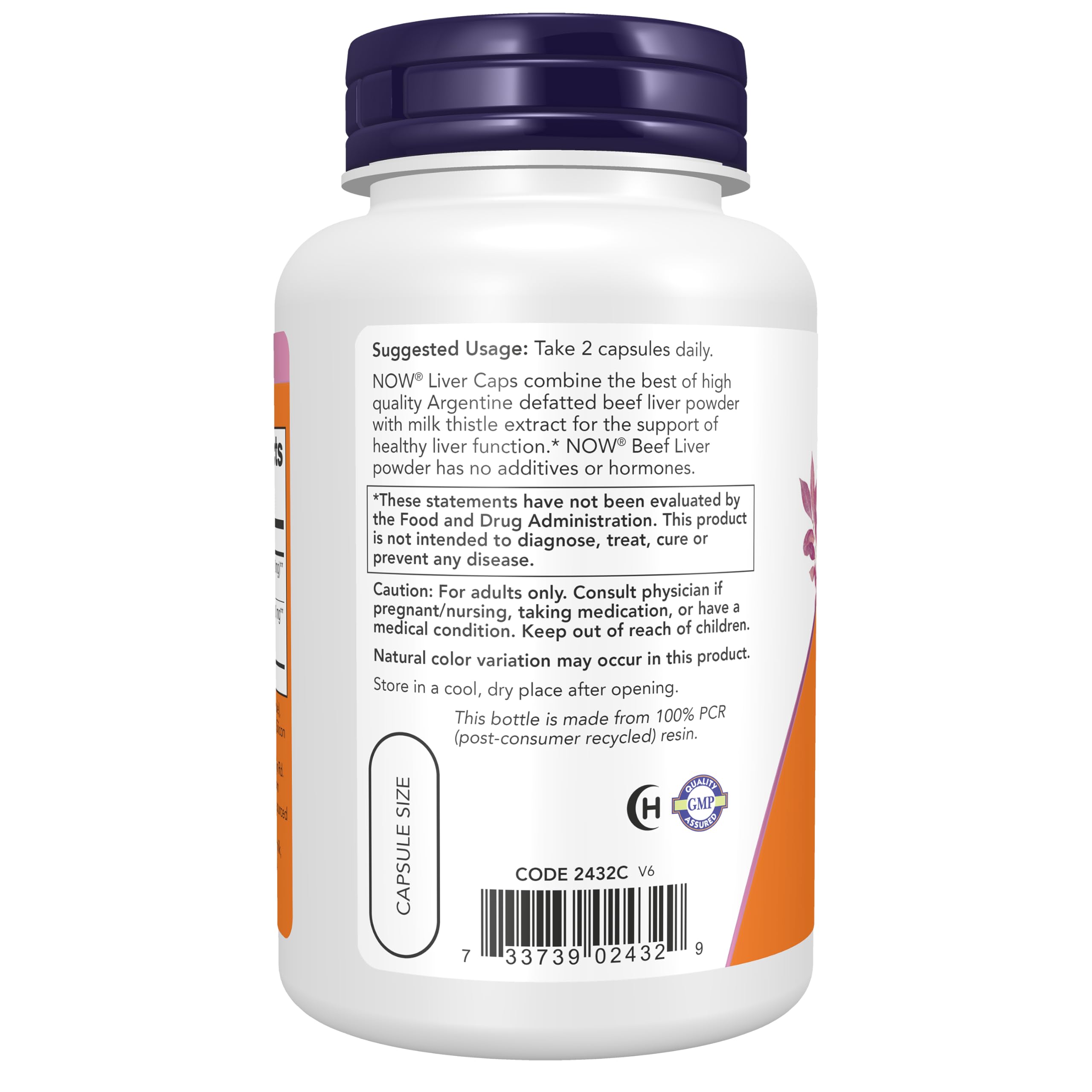 NOW Supplements, Liver Caps with Milk Thistle and Eleuthero, 100 Capsules — Amazon image 3