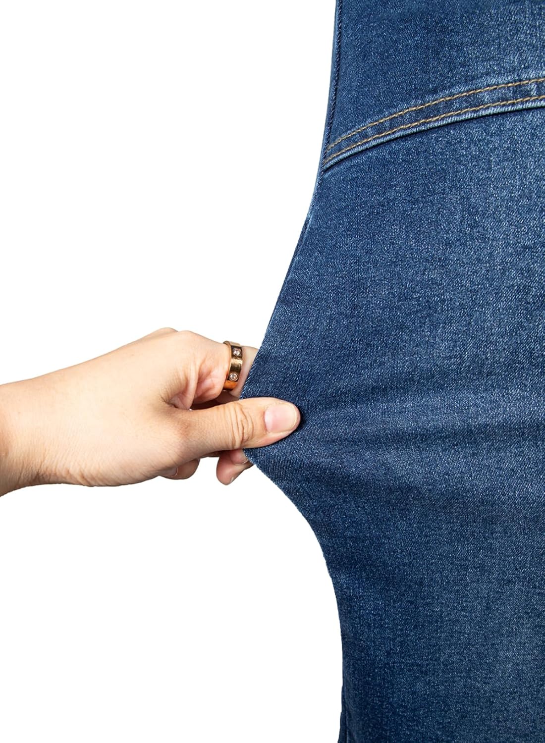 Astylish Women's 2026 Stretchy Wide Leg High Waisted Jeans Tummy Control Casual Cropped Ankle Denim Pants - Image 5