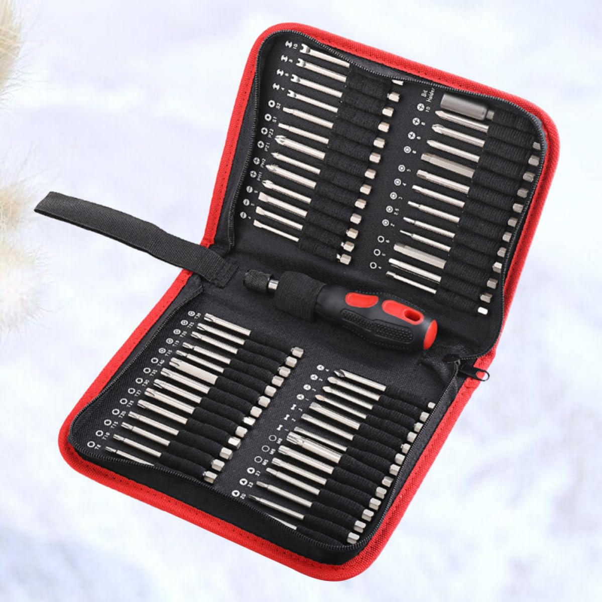 Juego de 55 Brocas para Destornilladores Eléctricos de Metal Buena Resistencia y Desgaste, Adecuado para Industria de Muebles y Profesionales Carpinteros