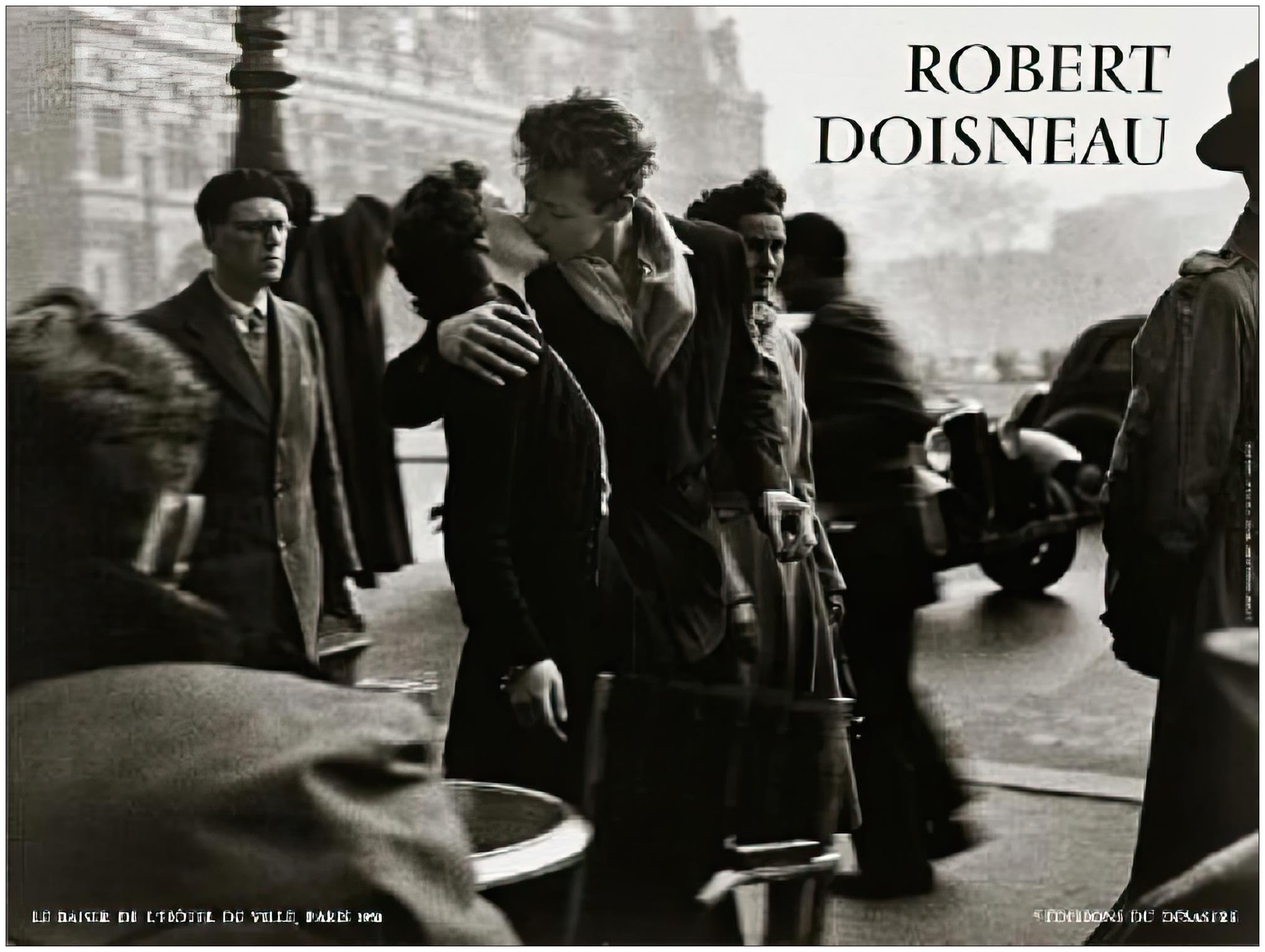 Amazon.com: 1art1 Robert Doisneau Poster Art Print - Le Baiser De