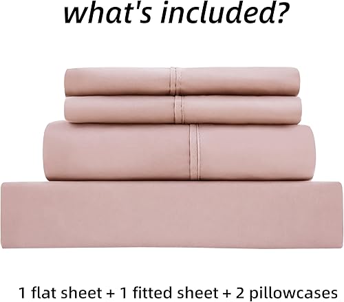 Miniatura 4 de Mohap Juego de sábanas de 4 piezas de microfibra de doble cepillado 1800 – Ropa de cama suave de lujo transpirable para todas las estaciones – hasta
