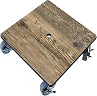 Vista 6 de Foreman Soporte para plantas en maceta con patas (12 x 12 x 4 pulgadas), para interiores y exteriores, resistente, versátil, resistente a