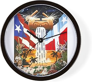 CafePress New Puerto Rican Pride 10" Wall Clock for Livingroom, Kitchen, or Office