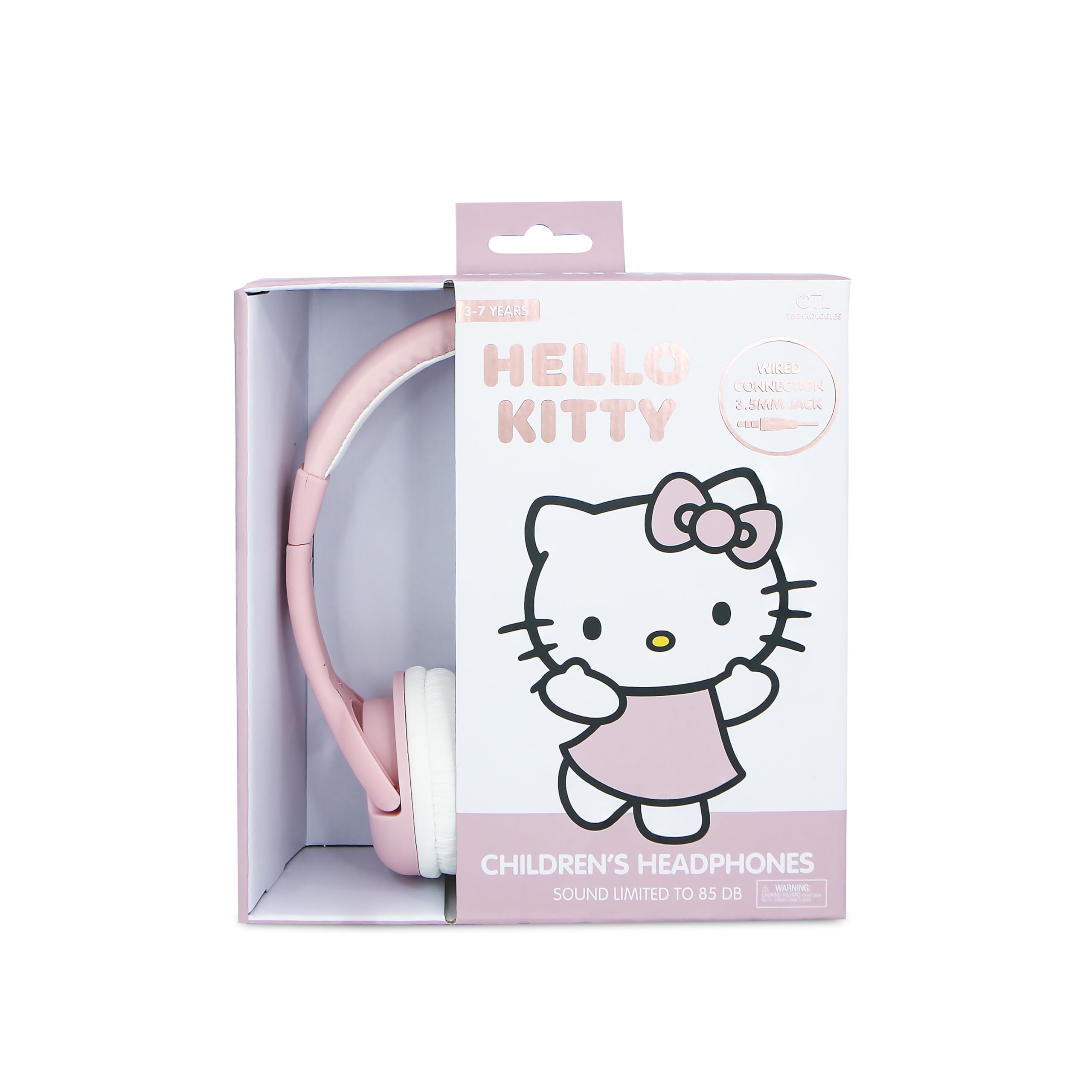 Cuffie Bluetooth Hello Kitty Rosa Con Logo Rotondo In Metallo – 8 Ore Di Autonomia