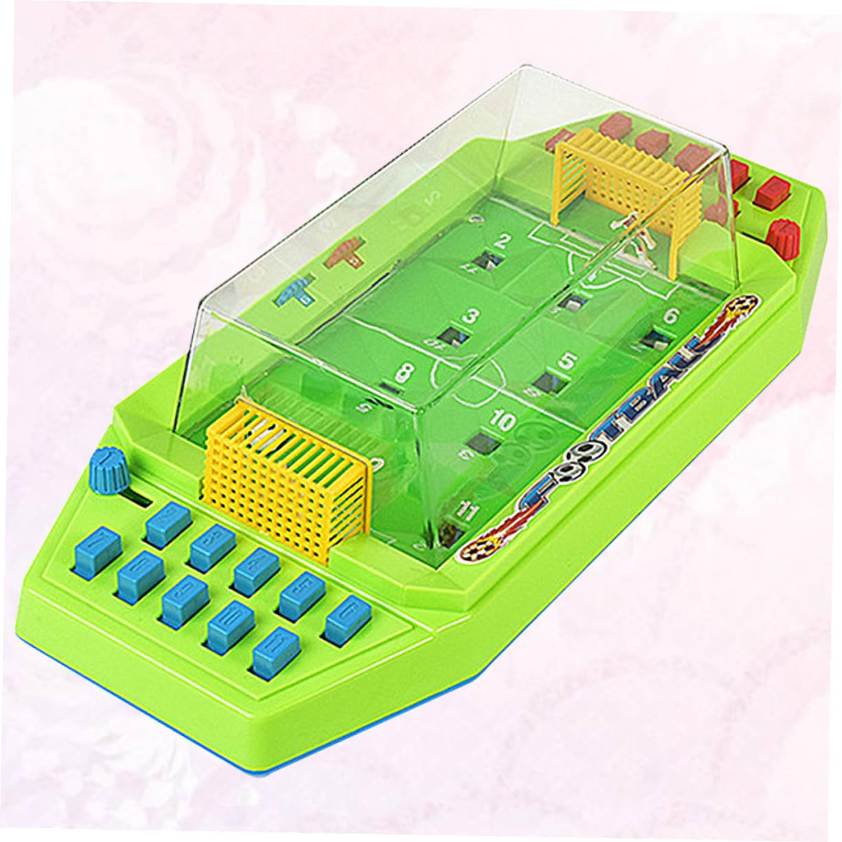 POPETPOP Gioco senza Batterie di Calcio da Tavolo Educativo per Ragazzo Ragazza Realizzato in Abs Verde, per Feste di Compleanno e Gioco Desktop Interattivo