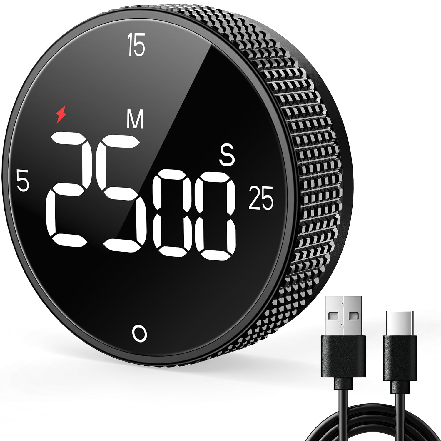 USB Rechargeable Magnetic Kitchen Timer