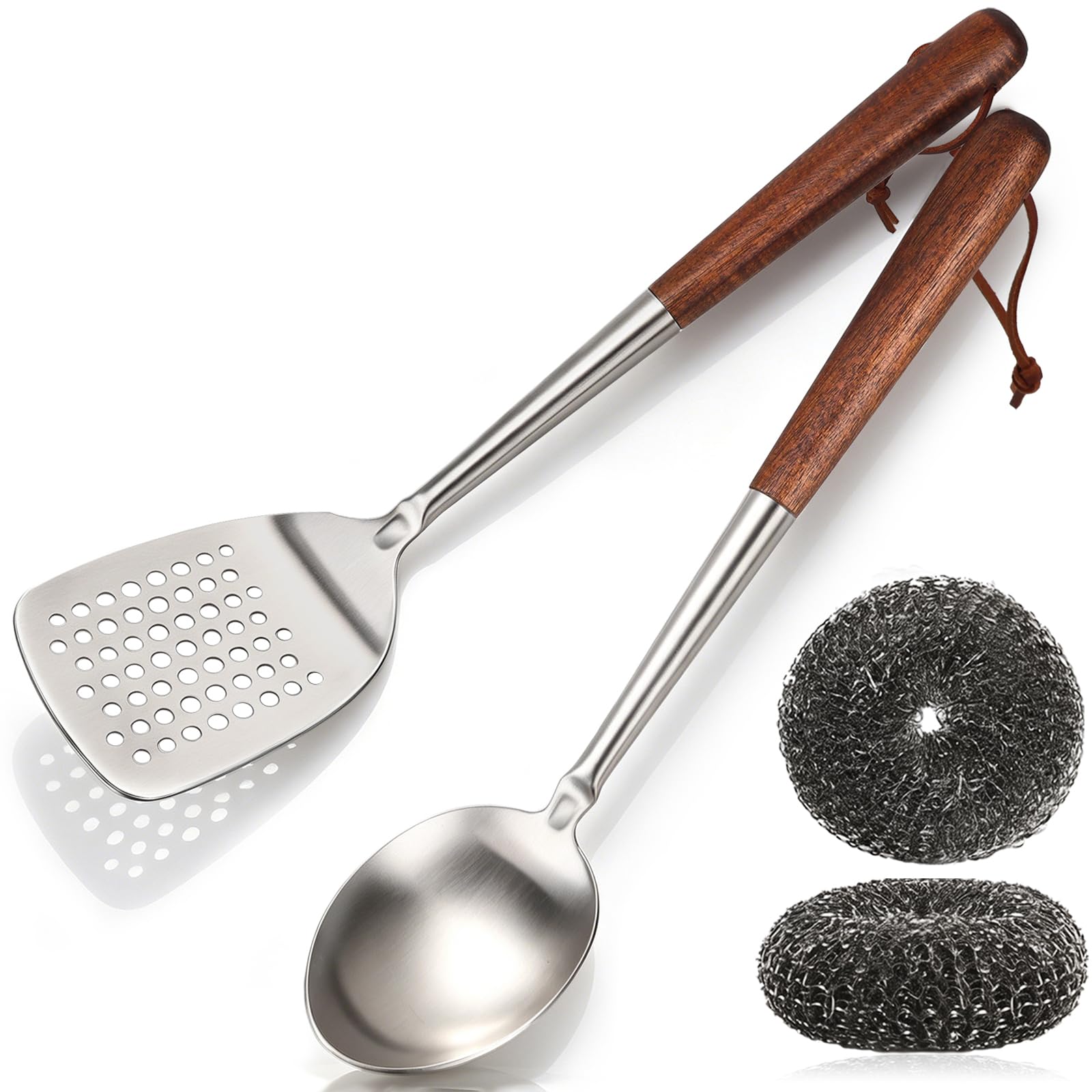 Cooking Utensils Set, Stainlesss Steel Slotted Turner Ladle