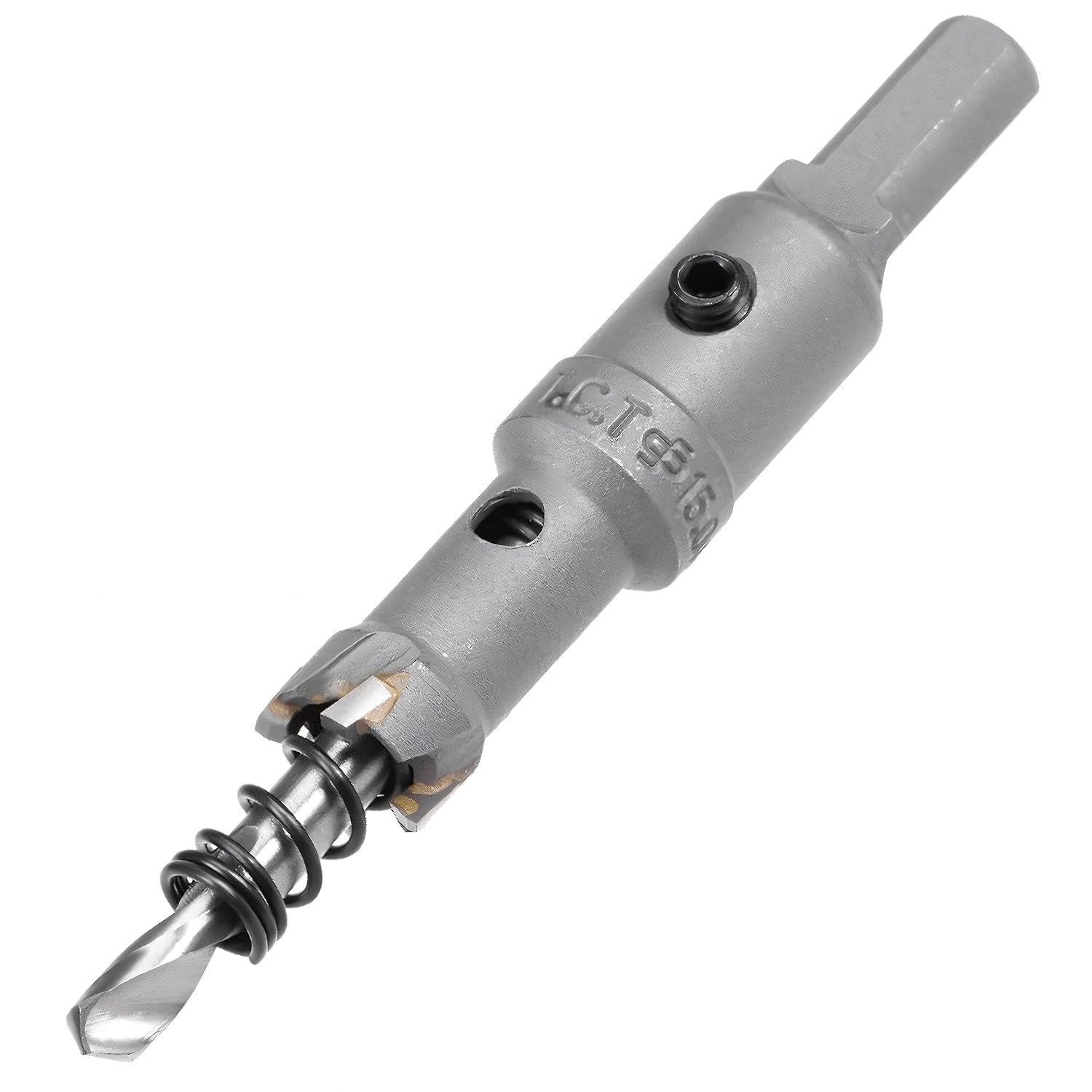 15mm TCT Hole Saw, 19/32” Cutting Diameter Tungsten Carbide Tipped Hole Cutter Opener Drill Bit, for Stainless Steel Metal Plate Aluminum