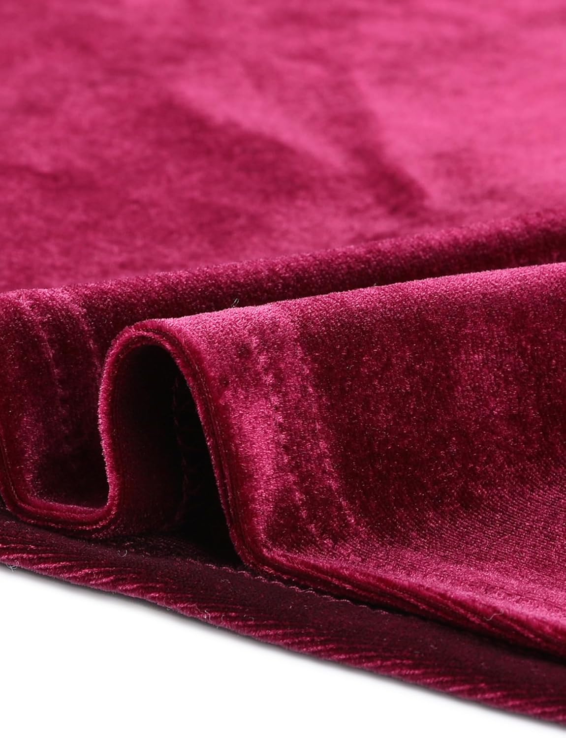 Seta T Women's Velvet Top V Neck Long Sleeves Solid Casual Tunic Blouse Loose T-Shirt - Image 7