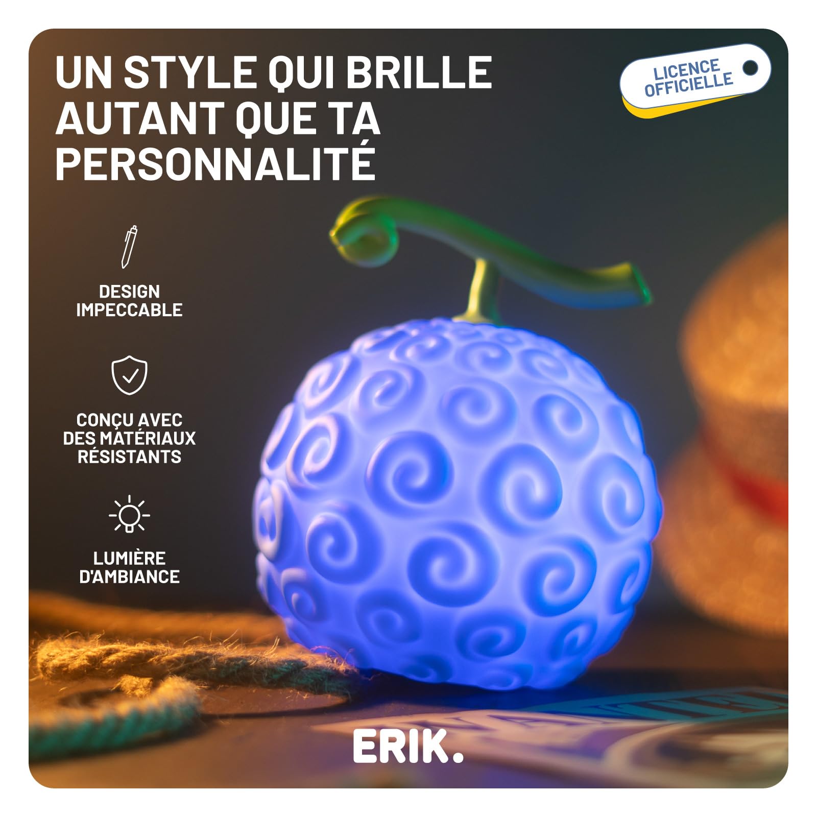 Grupo Erik - Lampe One Piece Fruit du Démon | Veilleuse One Piece, Décoration Chambre et Deco Manga, Lampe Anime, Cadeau Geek