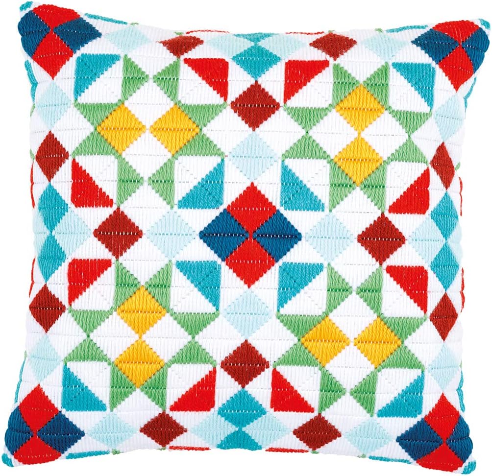 Vervaco Long Stitch Kit: Cushion: Rhombuses PN-0172880