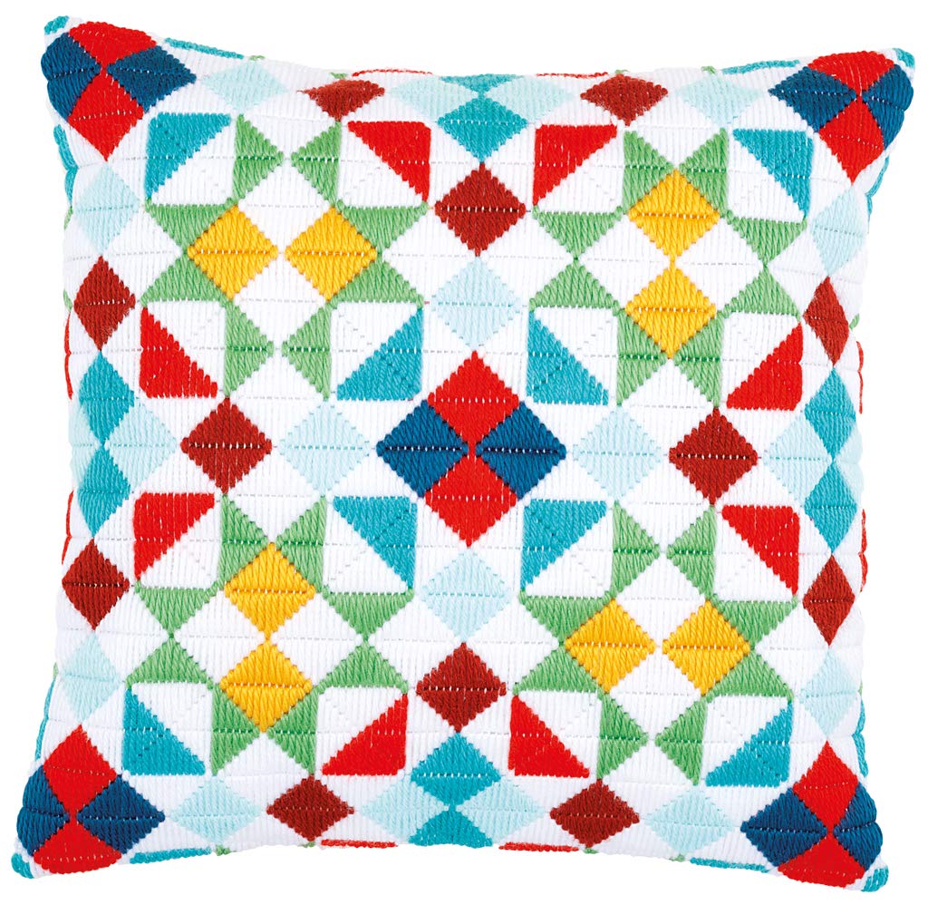 Vervaco Long Stitch Kit: Cushion: Rhombuses PN-0172880