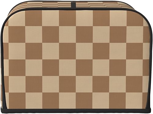 Miniatura 14 de Funda para máquina de pan de 2 rebanadas de color blanco y negro con bolsillos, cubierta para tostadora, protección de huellas dactilares, lavable a