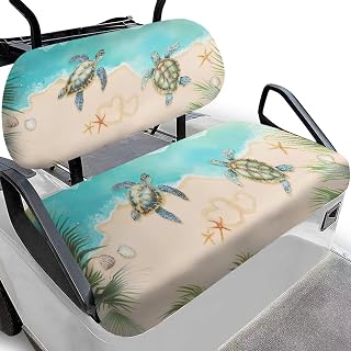 Fashion Print Golf Cart Seat Covers 2 Passenger Golf Cart Backrest Cover Golf Cart Seat Towel Gift for Friends
