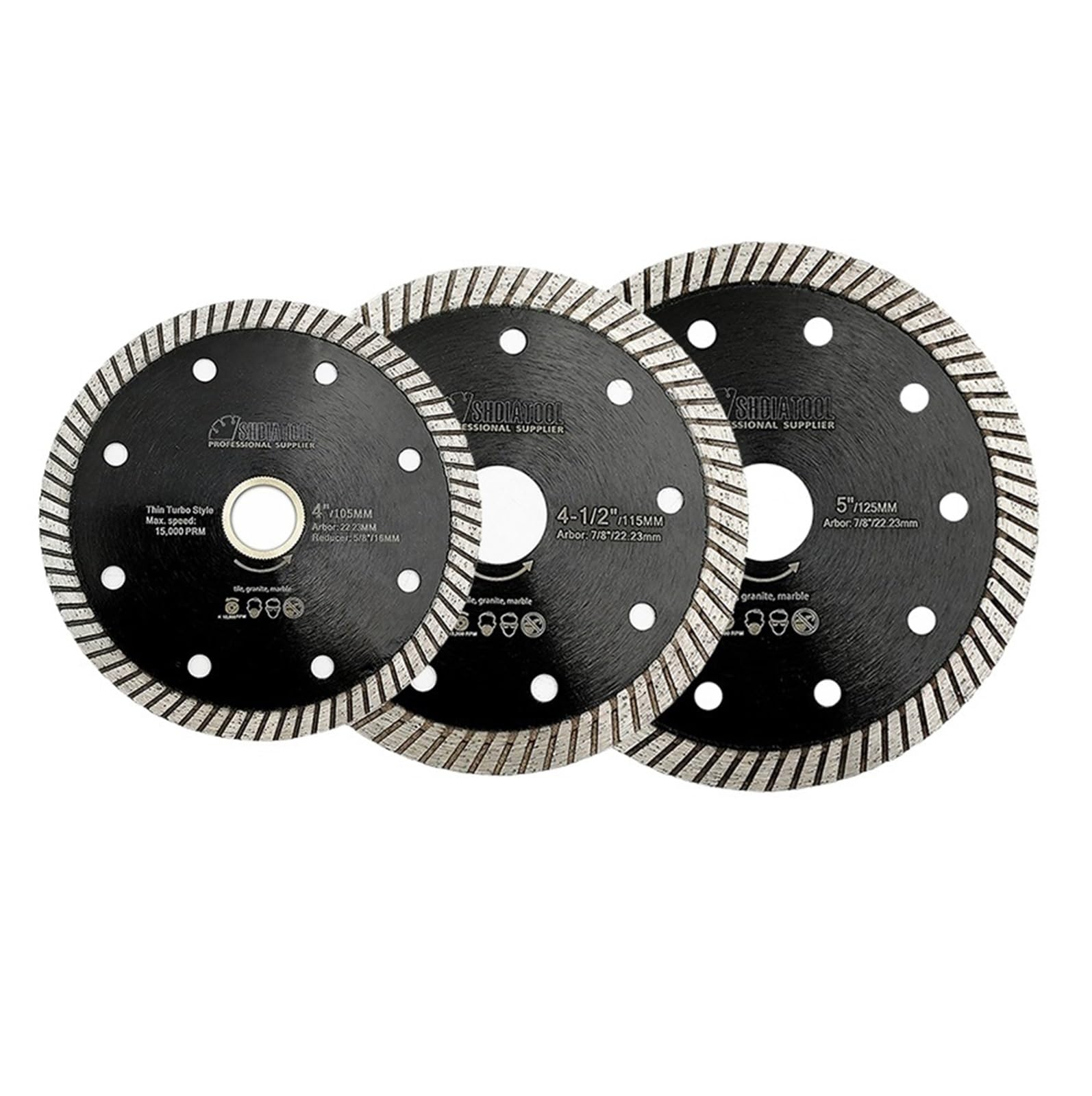 Disque de coupe à sec 115 mm pour couper le granit sans casser - 4