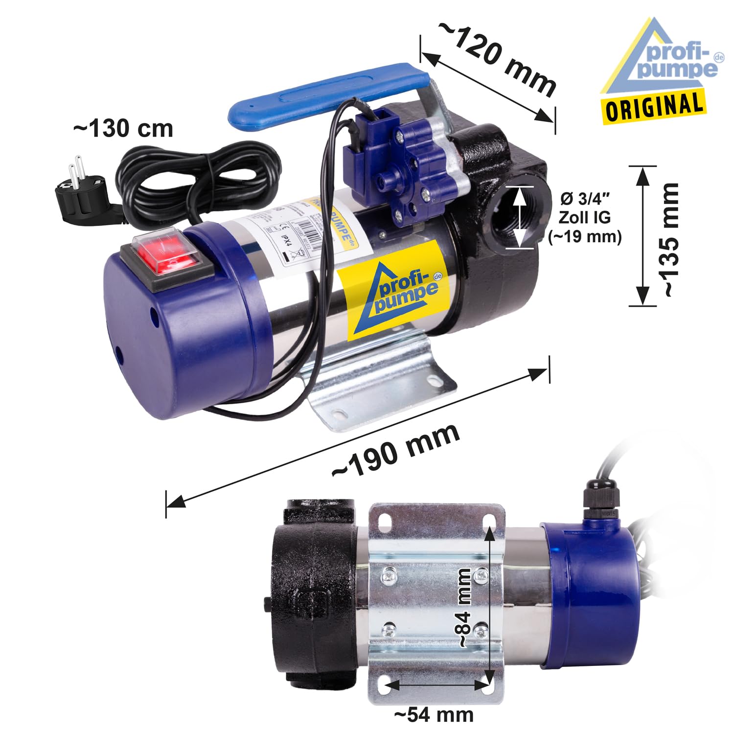 Bomba Manual Para Diesel Gasoil Aceite De Calefacción 22l/min