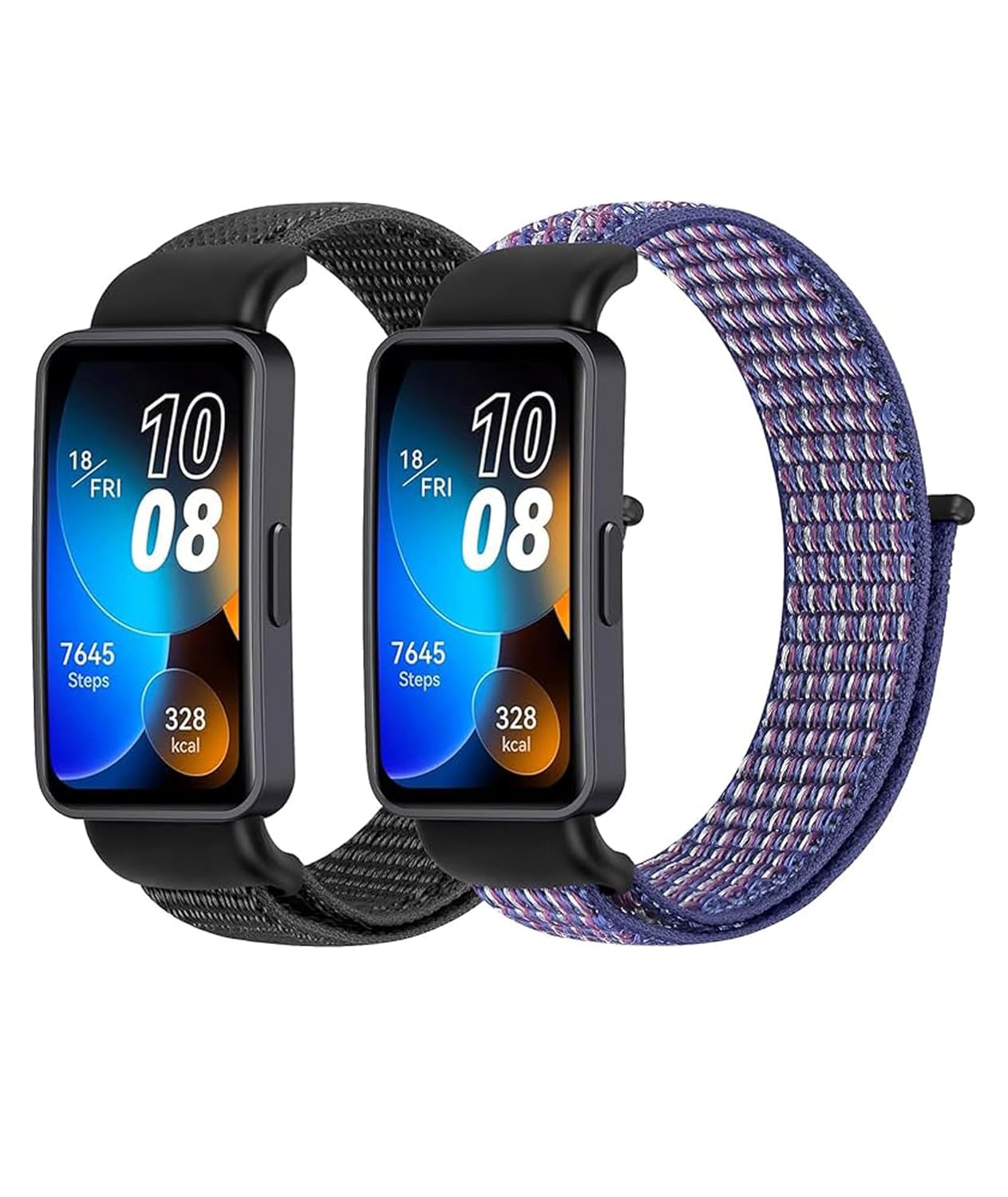 BdelrinQue 2pcs for Huawei Band 10 Strap, Replacement Straps for Band 8/9/10, Comfortable and Durable Design, Perfect for Daily Wears and Sports Activities(no watch)