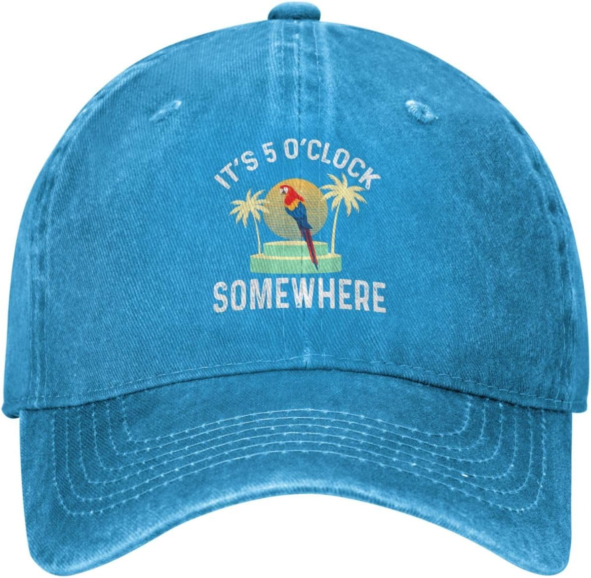 Philysonic 5 Oclock Somewhere Hat It is 5 Oclock Somewhere Hat Women Baseball Cap Fashionable Cap