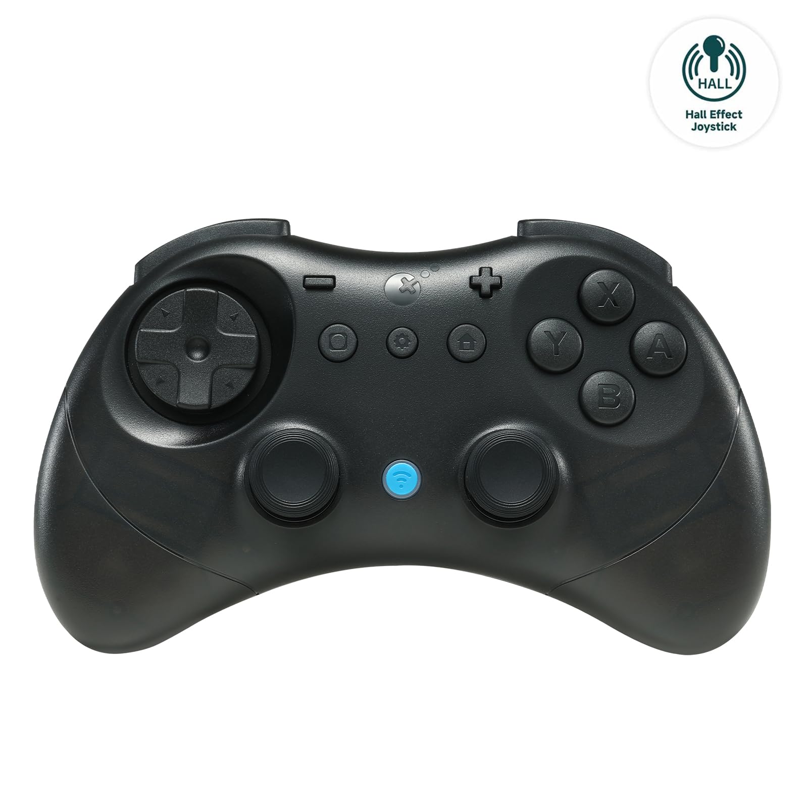 GuliKit Elves 2 Mando Inalámbrico para Switch/Switch 2/Windows PC/Android/iOS, Joysticks de Efecto Hall, 1000Hz Cableado, 730Hz Bluetooth, Wake-Up Switch1/2, Vibración Dual, Giroscopio, Turbo - Negro