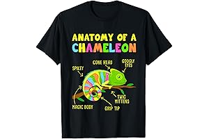 Unveiling the Anatomical marvel: Cunning Chameleon T-shirt