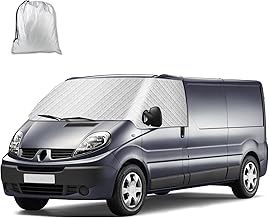 Windshield Cover Compatible with Renault Trafic Opel Vivaro 2001-2014, External Thermal Cover for Motorhome, Front Windshield Wrap Cover