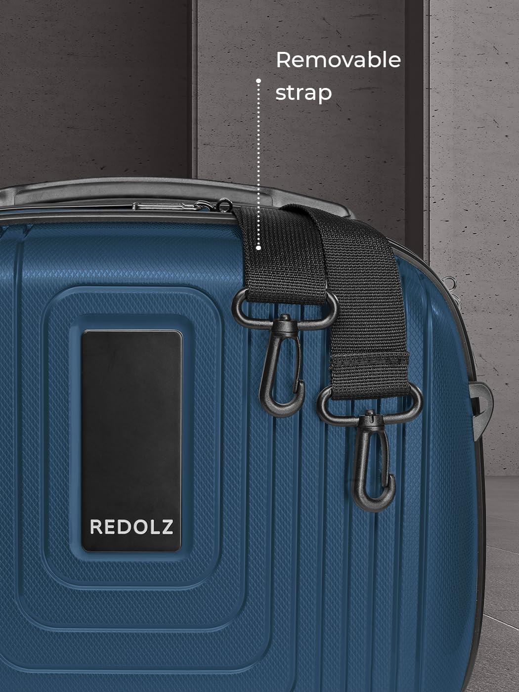 REDOLZ Hartschalen Handgepäck Kosmetik-Koffer 34 x 17 x 27 cm Polypropylen Beauty-Case