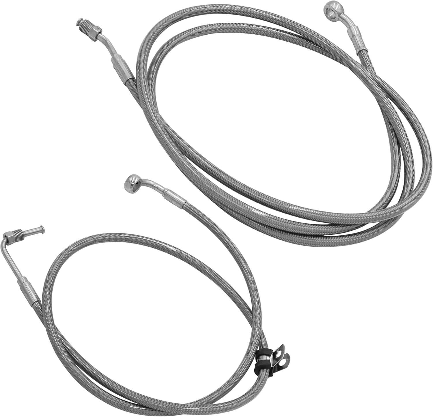 Caltric Rear Left & Right Brake Line Compatible with Polaris RZR Trail S 1000 2016-2021 / S4 1000 2019-2021 / RZR S 900 2015-2026/4 900 2015-2018