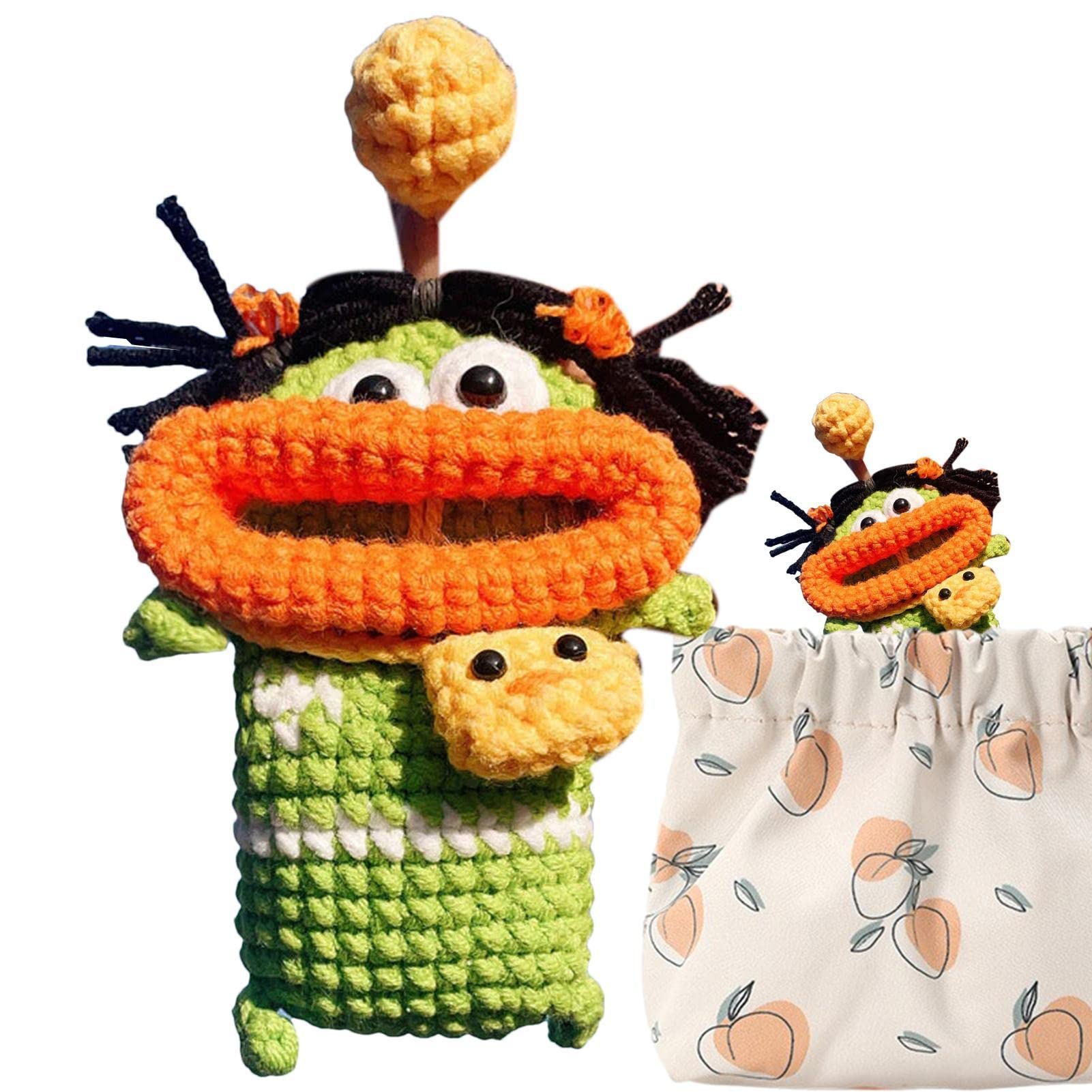 Handmade Key Case, Car Key Crochet Protector Case | Handmade Knitted Keychains Sausage Mouth Car Key For Home Keys